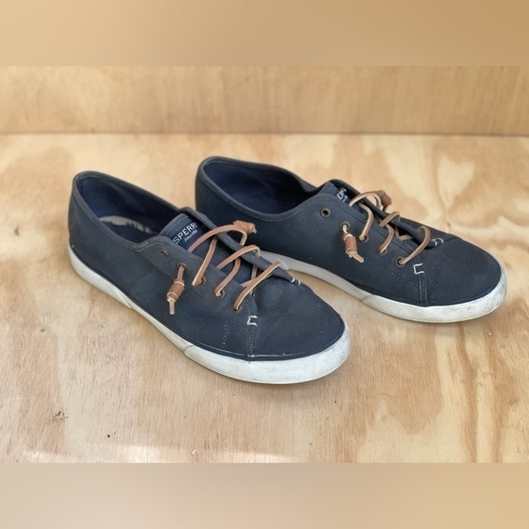 Sperry Topsider‎ Seacoast Canvas Sneaker - Navy Woman’s 11 - Picture 5 of 7